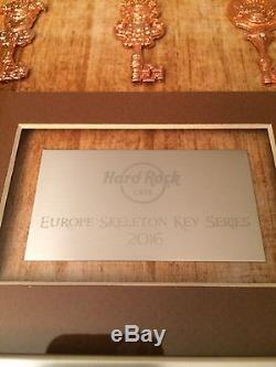 Hard Rock Cafe 16 Europe Skeleton Key Series Frame Pin Set 25 Pins