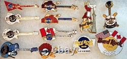 12 Hard Rock Cafe TORONTO SKYDOME Canada 1990s PIN LOT Guitars Logos Baseball