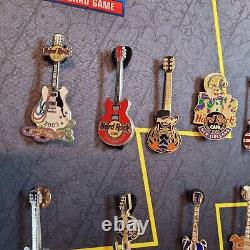 13 Hard Rock Cafe Guitar PinsChicago Vegas New Orleans Indianapolis + Camaro