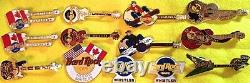 13 Hard Rock Cafe WHISTLER Canada 1990s PIN LOT Guitars Holidays HRC Logo & More