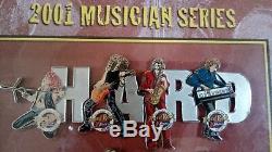 2001 Hard Rock Cafe 12 Pin Set Musician Series Framed 30 Years Atlanta Mostly