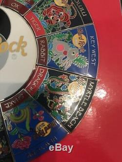 2001 Hard Rock Cafe Set Of 13 Zodiac Pin Rat To Pig Yin Yang Center 5000 LE Rare