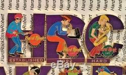 2002 Hard Rock Cafe Jakarta 10th Anniversary A Decade Of Music (10) Pin Le Set