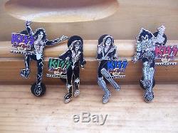 2004 Kiss Destroyer Hard Rock Cafe Pins LE 300 Complete Set Gene Ace Paul Peter
