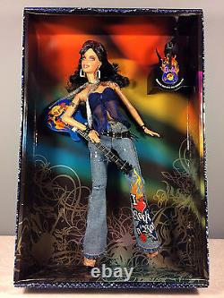 2005 Hard Rock Cafe Barbie Doll #3 Jeans with Blue Guitar + Collector Pin NRFB