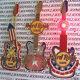 2006 Hard Rock Cafe Online Firecracker Lighted/slider Guitar (3) Pin Set Le100