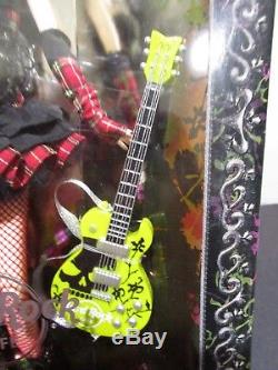 2008 Hard Rock Cafe Barbie Doll w Exclusive Collector Pin and guitar. Gold Label