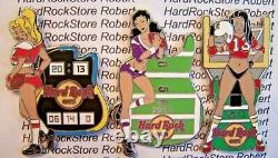 2013 Hard Rock Cafe Online Sexy Football Girl Series Complete (3) Pin Set Le75