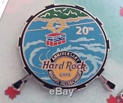 2016 Hard Rock Cafe Niagara Falls, USA & Canada 20th Anniversary (6) Pin Box Set