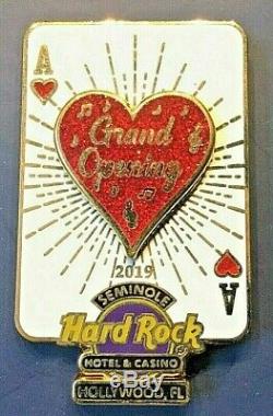 2019 Hard Rock Hotel & Casino Hollywood, Fl 3d Grand Opening 4-pin Le Box Set