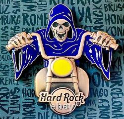 2022 Hard Rock Cafe 3d Biker Skeleton Series Complete (3) Pin Le Set