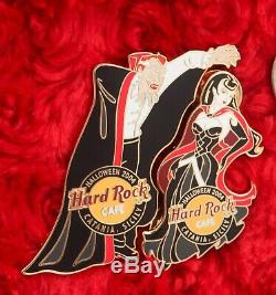 2 Hard Rock Cafe Pins CATANIA SICILY Italy HALLOWEEN Vampire goth girl dracula