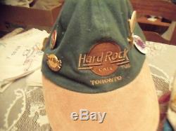 2 Hats Plus 18 Hard Rock Cafe Pins. London 2 Osaka Wash D. C. 50th 9 Guitars