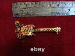 2nd Listing for 5 HARDROCK CAFE Nashville, Tennessee Pins from 1996