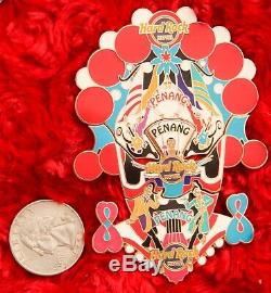 3 Hard Rock Cafe Pins PENANG Hotel Puzzle Set LE200 Mask dancer carnival Culture
