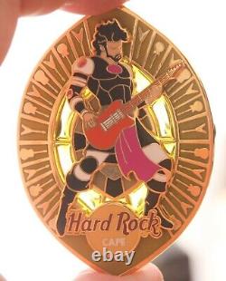 4 Hard Rock Cafe Pins Online JUMBO Future Band Stained Glass Complete Set xl