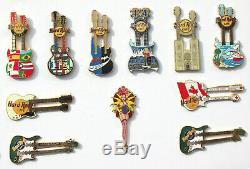 86 Hard Rock Café Guitar Pins Collection