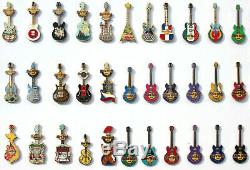 86 Hard Rock Café Guitar Pins Collection