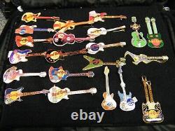 93- Hard Rock Cafe Pin Lot Guitar Exclusive Rare Pins from Around the World