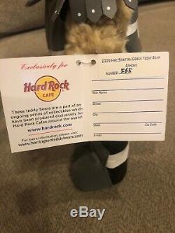 ATHENS, Hard Rock, Teddy Bear, Spartan Greek HARD TO FIND, New with Tag