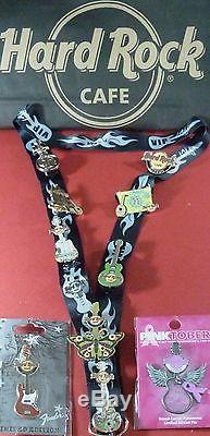 All Great! Cyprus Hard Rock Cafe11 Pins&lanyard Backstage Pass Discontinued