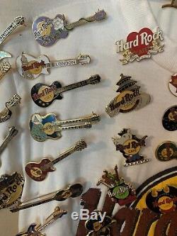 Amazing Collection Hard Rock Cafe Pins 100 Plus Pin Pinback Collectible