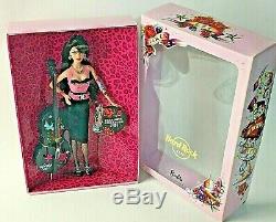 BARBIE 2009 Hard Rock Cafe Barbie Rockabilly Gold Label Collector Pin 50th N6606
