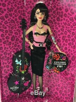 BARBIE 2009 Hard Rock Cafe Barbie Rockabilly Gold Label Collector Pin 50th N6606