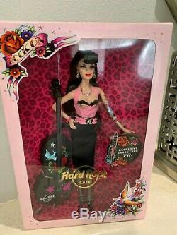 BARBIE 2009 Hard Rock Cafe Barbie Rockabilly RARE Gold Label N6606 with Pin
