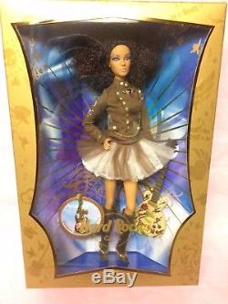 BARBIE DOLL 2007 HARD ROCK CAFE-African American-Guitar Pin- GOLD LABEL-NEW NRFB