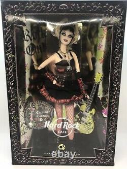 Barbie Gold Label Hard Rock Cafe withExclusive Collector Pin Barbie NRFB