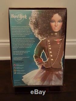 Barbie Hard Rock Cafe African American Doll Pin Guitar NRFB Gold Label