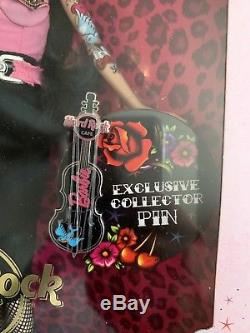 Barbie Hard Rock Cafe Doll Rock On Rockabilly Gold Label 2009 With Exclusive Pin