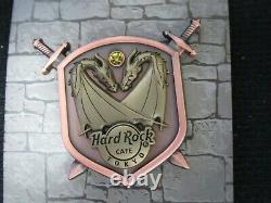 Complete setHARD ROCK CAFE JAPAN 3D Dragon and Shield Pin (Limited 200 each)