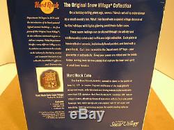 Dept 56 Original Lighted Hard Rock Cafe Snow Village + Pin #55324 NEW IOB