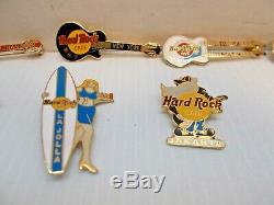 HARDROCK CAFE LOT OF 34 PINS SOME NEW SOME USED c