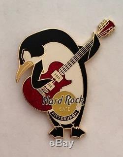 HARD ROCK CAFE 2003 PITTSBURGH PENGUIN with GUITAR PIN! VHTF