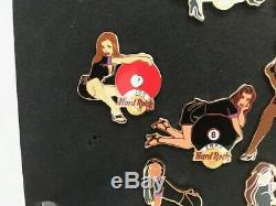 HARD ROCK CAFE 2005 Online SEXY GIRL Pool Ball Complete Series 16 PINS
