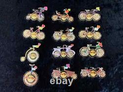 HARD ROCK CAFE AMSTERDAM BICYCLE Complete set of the 2005 Bike Series pins