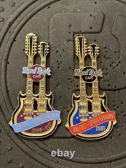 HARD ROCK CAFE BELFAST GRAND OPENING & STAFF 2001 LE PIN PAIR 2 New 1159 1160