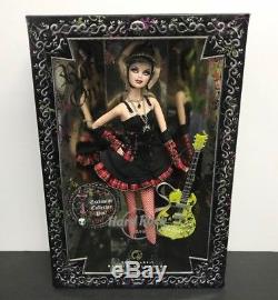 HARD ROCK CAFE Barbie Collector GOLD LABEL Limited Edition 2008 Mattel with Pin
