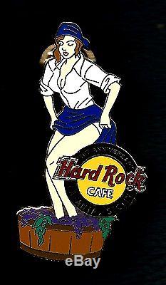 HARD ROCK CAFE CATANIA SICILY (closed) 1st Anniversary Wine Girl Pin RARE Ann