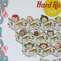 HARD ROCK CAFE Corporate Offices CAROLER HOLIDAY Complete Framed Set LE50 Series