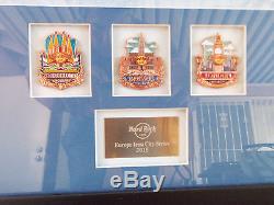 HARD ROCK CAFE EUROPE ICON CITY SERIES FRAME PIN SET 25 PINS With3 PROTOTYPE LE 10