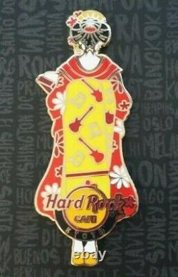 HARD ROCK CAFE JAPAN KYOTO Maiko Girl Pin 4 colors& Red(Not for sale)