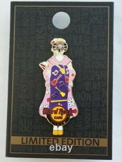 HARD ROCK CAFE JAPAN KYOTO Maiko Girl Pin 4 colors& Red(Not for sale)