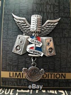 HARD ROCK CAFE LIVE SANTO DOMINGO GRAND OPENING STAFF PIN CREST 3D FLAG GO wing