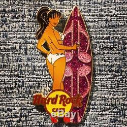 HARD ROCK CAFE SEXY SURFER BIKINI GIRL PIN, LE 50, Very Rare Collectible