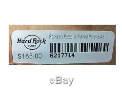 HARD ROCK PARK FRAMED ART & PIN Rocksie Paradise RARE