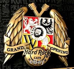 HRC Hard Rock Cafe Wroclaw Grand Opening 3D Coat of Arms and Wings STAFF Pin